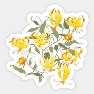 Gloriosa - yellow Sticker